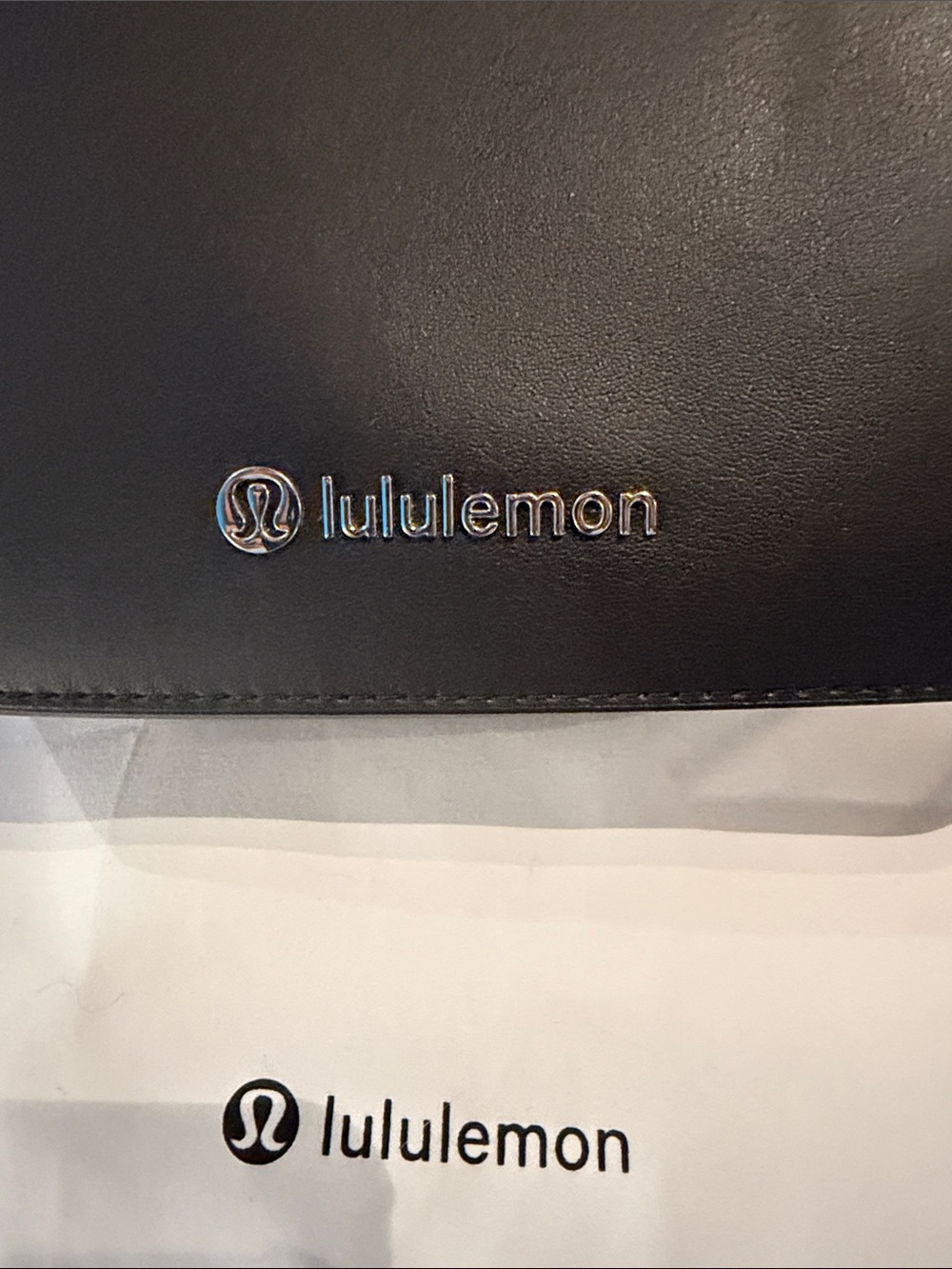 lululemon black leather belt bag with wide strap - worn once. - Picture 2 of 4